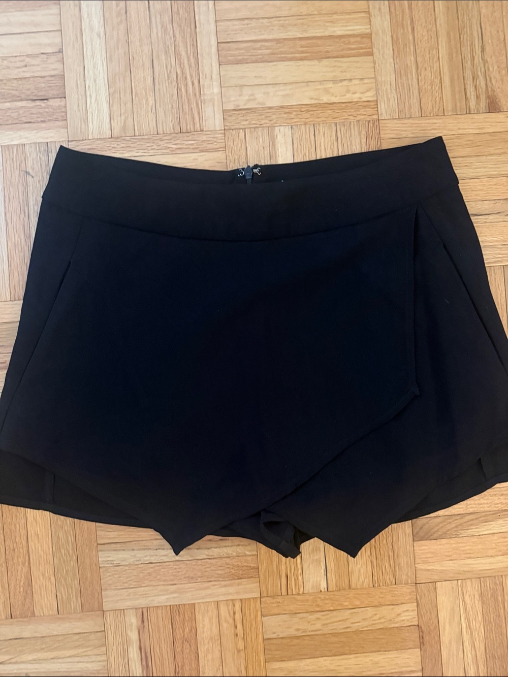 Cotton Candy Black Asymmetrical Skort Shorts